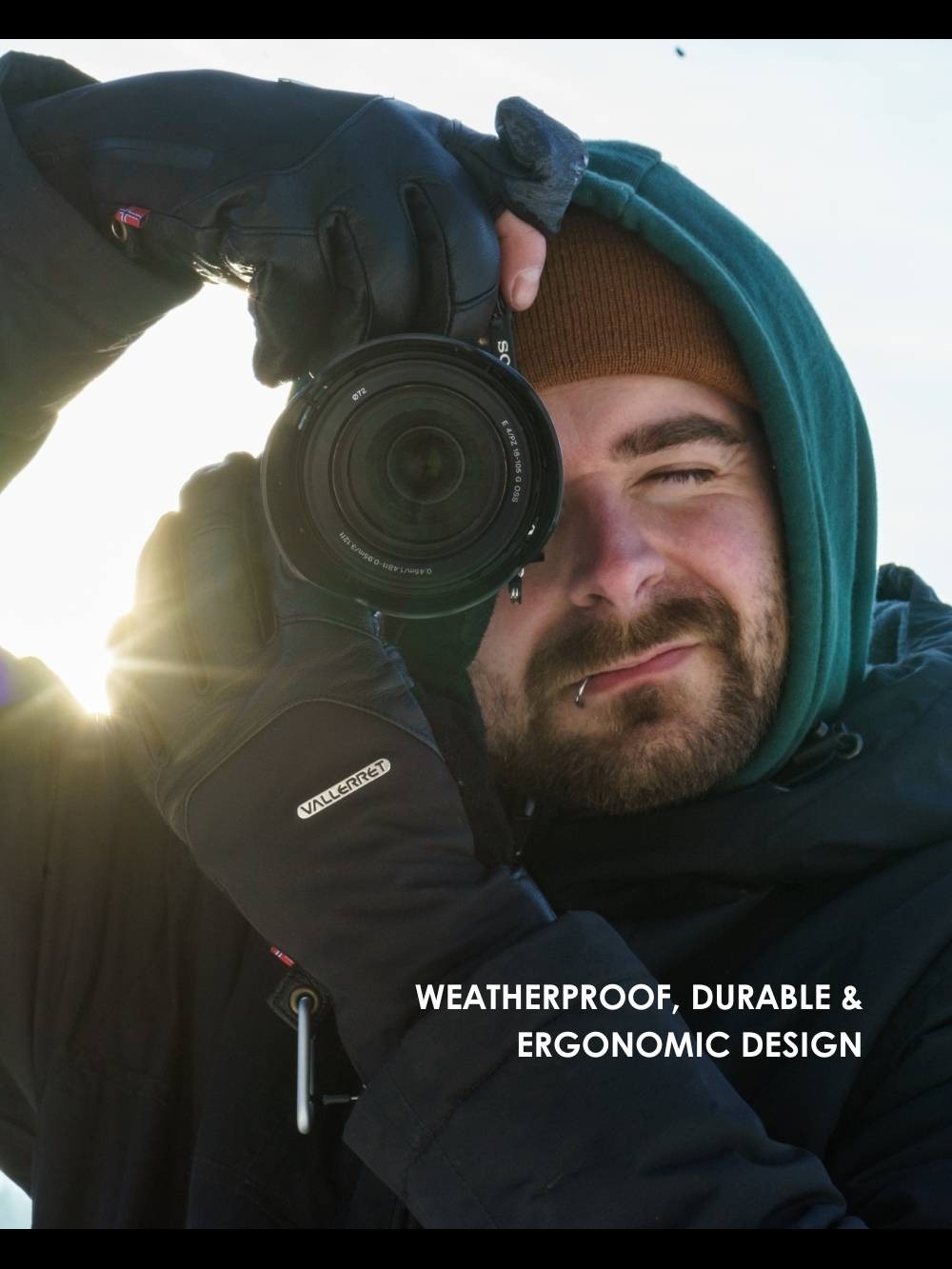 📤FINAL CALL - Sold Out Vallerret Tinden Magnetic Photography Winter Gloves - Picture 2 of 16